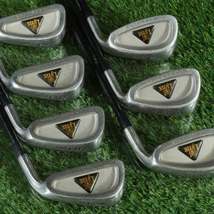 LYNX OVERSIZE IRONS SET 4-PW ULTRALIGHT REGULAR FLEX GRAPHITE SHAFTS RH ~ LOOK!!
