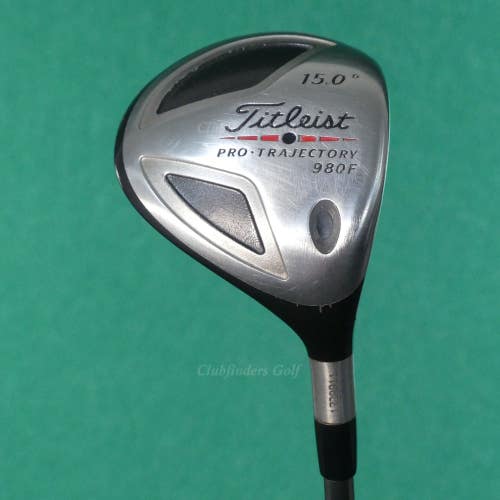 Titleist Pro Trajectory 980F Fairway 15 3 Wood 4375 Graphite Regular w/ HC