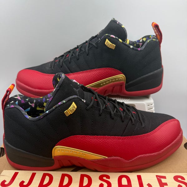 Nike Air Jordan 12 Low SE Super Bowl Black Red Shoes Men’s Size 13 NIB NEW