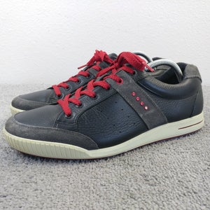 Ecco Street Premiere Spikeless Golf Shoes Mens Size 43 EU Sneakers Low Black Red