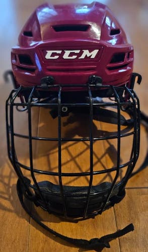Medium CCM Resistance Helmet and CCM Face Mask Combo (Used)