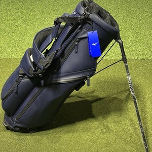 NEW Mizuno Golf Pro Stand Carry Bag 5-Way Divider w/ Rain Cover Color: NAVY