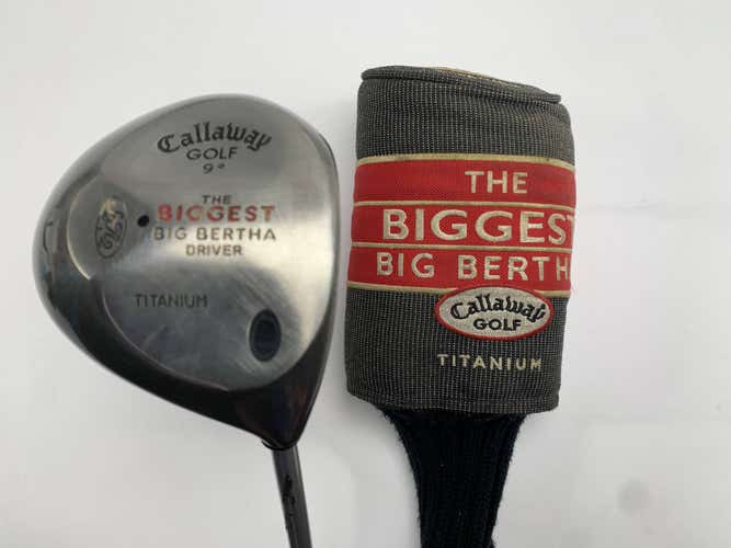 Callaway Biggest Big Bertha Driver 9* Ultra Light Firm Graphite Mens RH HC