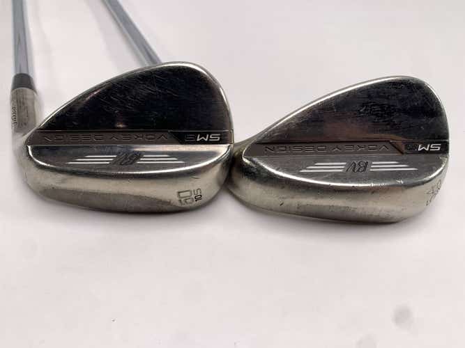 Titleist Vokey SM8 Brushed Steel Wedge Set 54* 12 | 60* 10 Wedge Steel Mens RH