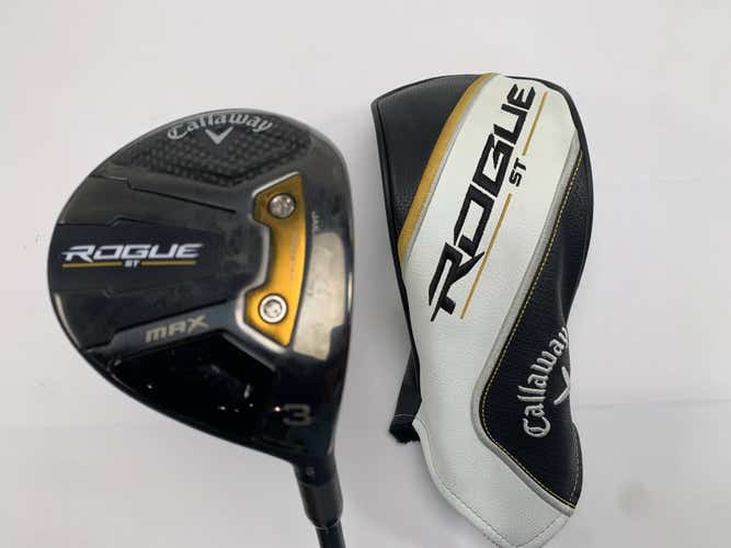 Callaway Rogue ST Max 3 Fairway Wood 15* HZRDUS Smoke 6.5 TX 70g TXStiff RH HC