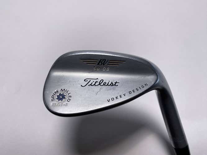 Titleist Vokey Spin Milled SM4 Chrome Gap Wedge GW 50* 8 Wedge Steel Mens RH