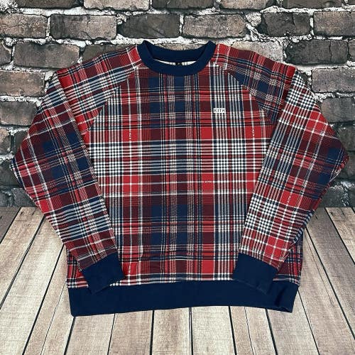 Kith x Adidas Terrex Crewneck Sweatshirt Plaid Sweater Size Medium