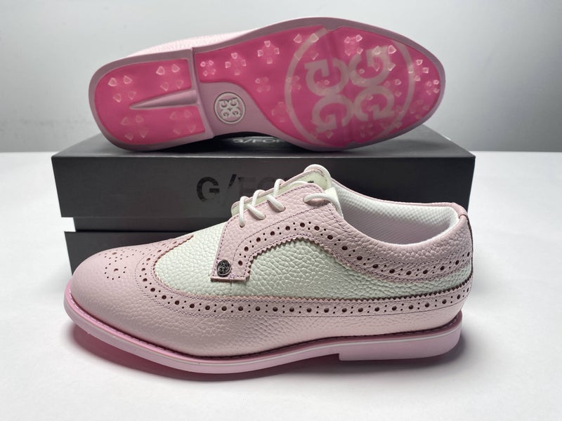 G/FORE Longwing Gallivanter Golf Shoes Pink White Women's SZ 9 (G4LA23EF11)