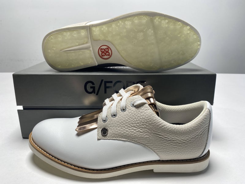 G/FORE Kiltie Gallivanter Golf Shoes White Women's SZ 8 (SW171522KT)