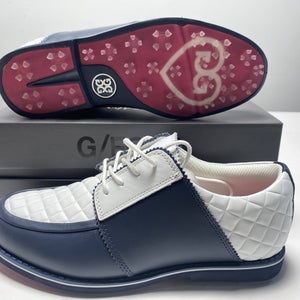 G/FORE Quilted Gallivanter Golf Shoes Blue White Women's SZ 7.5 (G4LF20EF16)