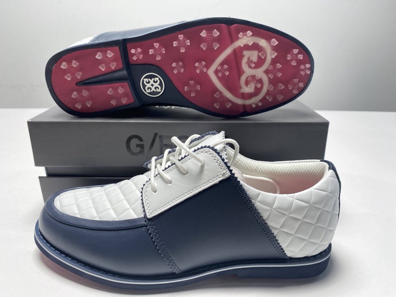 G/FORE Quilted Gallivanter Golf Shoes Blue White Women's SZ 7.5 (G4LF20EF16)