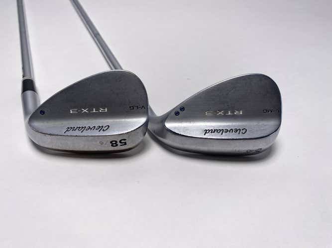 Cleveland RTX 3 Tour Satin Wedge Set 54* 11 | 58* 6 DG Wedge Steel Mens RH