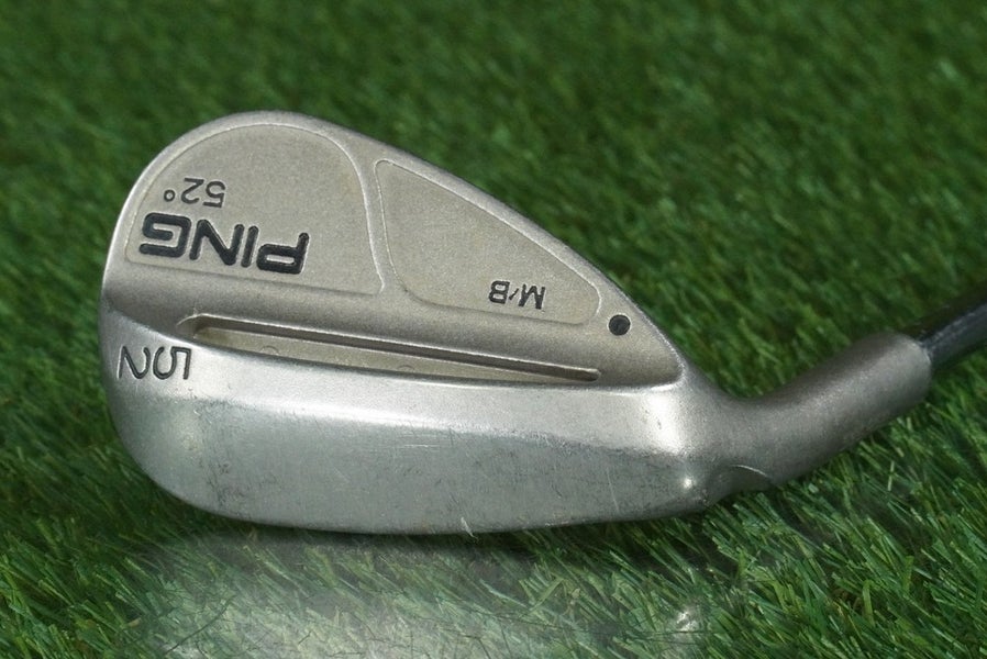 PING M/B 52 WEDGE GAP/ATTACK/APPROACH STEEL SHAFT BLACK DOT LH ~ NO INSERT!