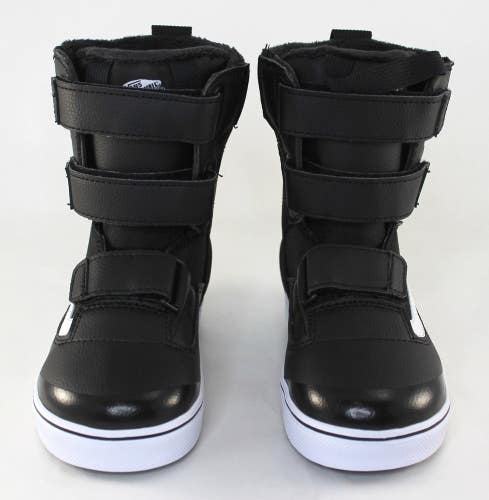 Vans Youth Juvie Mini Snowboard Boots Kids Size 11C Black / White New 2025