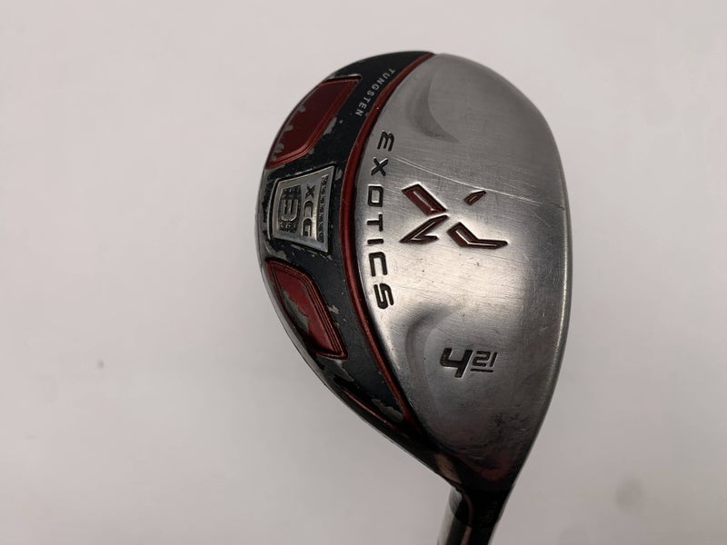Tour Edge Exotics XCG3 4 Hybrid 21* Fujikura Motore Exotics 80g Stiff RH