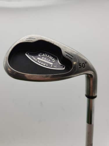 2003 CALLAWAY STEELHEAD X16 PRO GAP WEDGE 50* REG DYNGOLD 35.5" GOOD