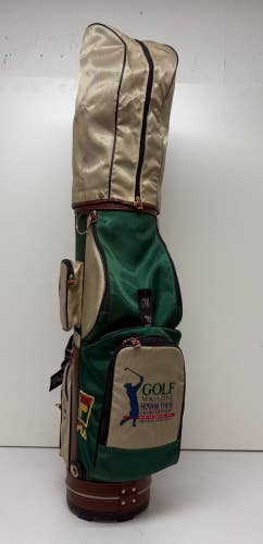 FILA Golf Magazine Senior Tour Shoulder Carry Club Bag w/Head Cover GREAT