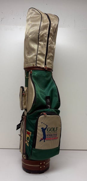 FILA Golf Magazine Senior Tour Shoulder Carry Club Bag w/Head Cover GREAT