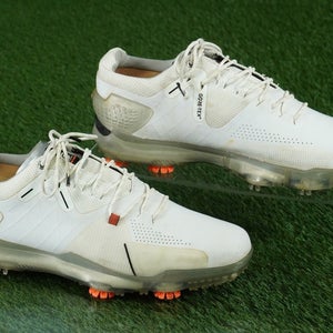 UNDER ARMOUR SPIETH 4 GTX GOLF SHOES SPIKED MENS 9, WHITE ~ 3022575-100