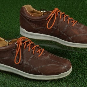 FOOTJOY VERSALUXE GOLF SHOES SPIKELESS MENS 10.5M, BROWN LEATHER ~ 57253