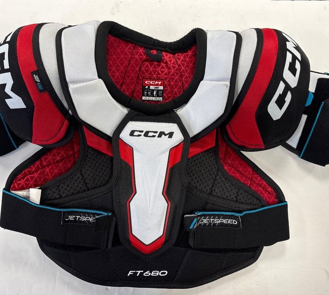 Junior Size Large CCM JETSPEED FT680 Ice Hockey Shoulder Pads