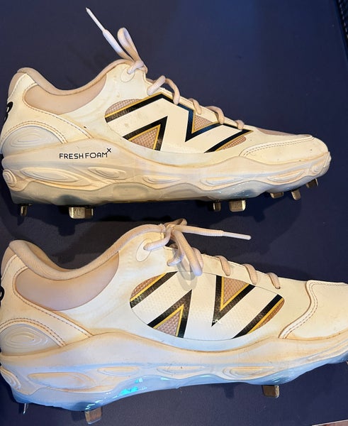 New Balance Fresh Foam X 3000 V7 Baseball Metal Cleats US Mens 12 White