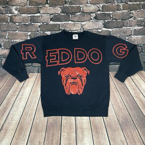 Red Dog Beer Vintage 1990s Big Logo Spellout Crewneck Sweatshirt Size Medium M