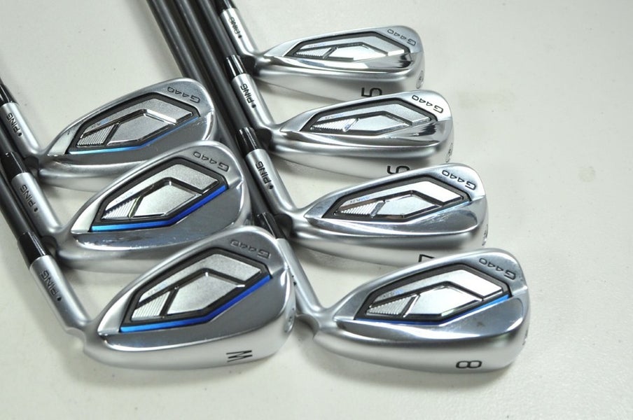 Ping G440 5-W,UW Iron Set Regular Flex Black Dot Right Alta CB Graphite # 204937