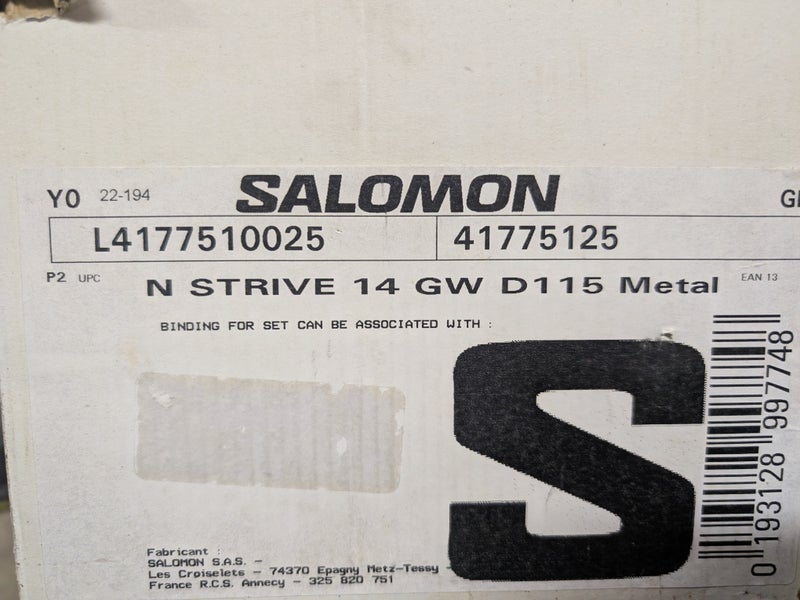 Salomon Strive 14 GW Bindings 115mm Brake