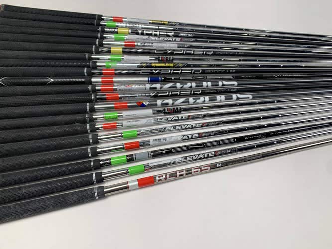 Callaway Golf Club Fitting Iron Shaft/Head Lot of 20 Shafts & 8 Heads