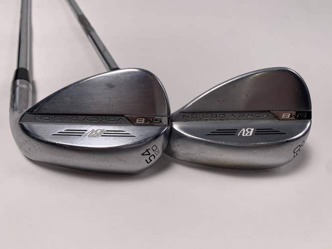 Titleist Vokey SM8 Tour Chrome Wedge Set 54* 12 | 60* 12 Wedge Steel Mens RH