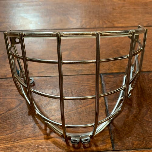 M/L Warrior Ritual R/F1 Pro Certified Stainless Steel Goalie Cage Fit 1 *Read Full Description*