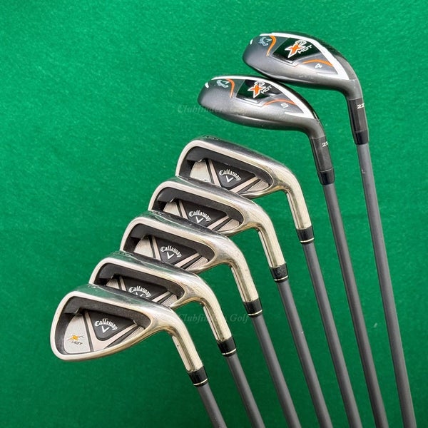 Callaway X2 Hot 4H,5H 6-PW Iron Set Callaway X2 Hot 55-A Graphite Seniors