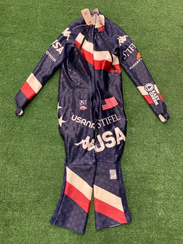 US Ski Team Unisex Medium Ski Speed Suit (Used) FIS Legal