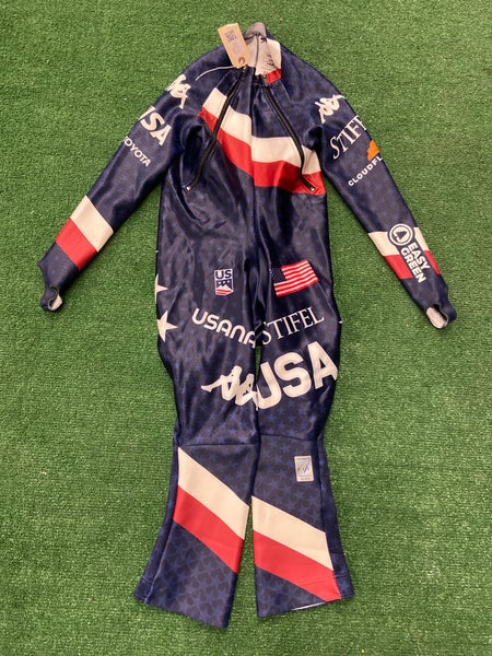 US Ski Team Unisex Medium Ski Speed Suit (Used) FIS Legal