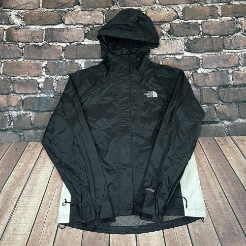 The North Face Womens HyVent Windbreaker Jacket Black Waterproof Hooded Size S