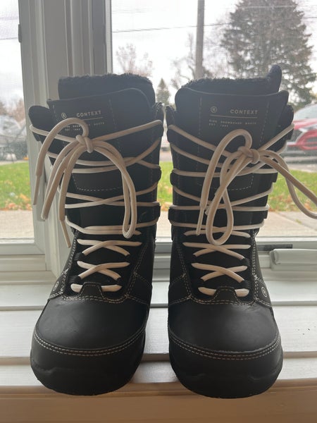 Women's Size M 6.0 (W 7.0) Ride Context Snowboard Boots Medium Flex Freeride (Used)