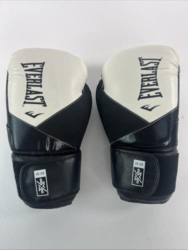 Everlast Protex Boxing Gloves Black White - Read