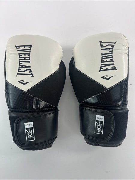 Everlast Protex Boxing Gloves Black White - Read