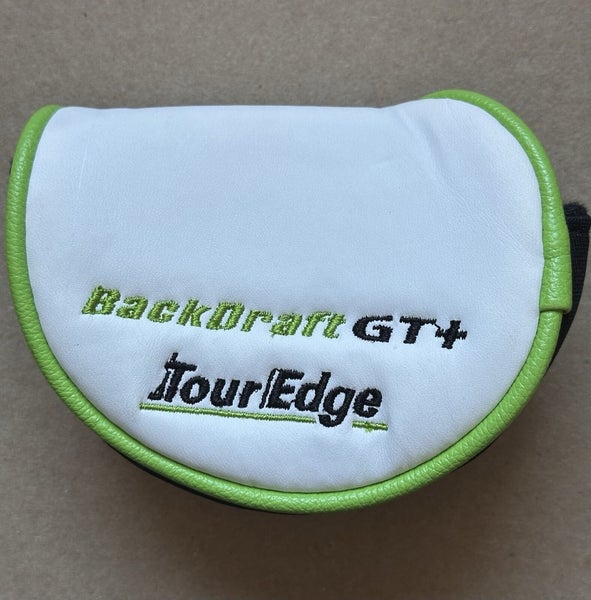 NEW Tour Edge Backdraft GT+ Plus Mallet Style Green/White Putter Cover Headcover