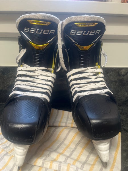 Bauer Supreme 3S Pro Hockey Skates size 9 FIT 1 (Used) + 2 sets of steel