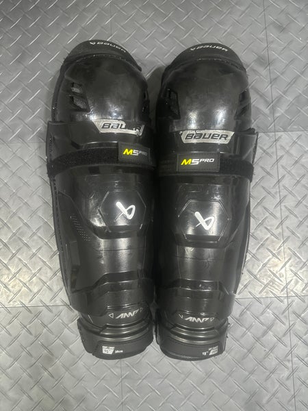 Senior Bauer Supreme M5 Pro 15" Shin Pads (Used)