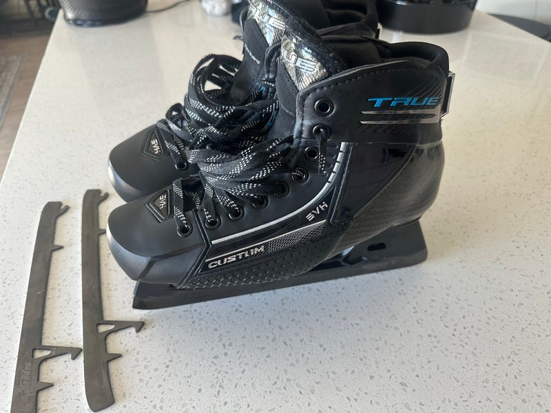 True Custom Pro Hockey Goalie Skates Wide Width 7.5 (New)