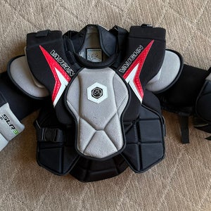Large Vaughn SLR3 Goalie Chest Protector (Used)
