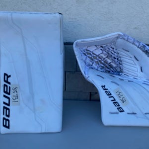 Bauer Shadow Pro Stock Goalie Glove Set White 85731