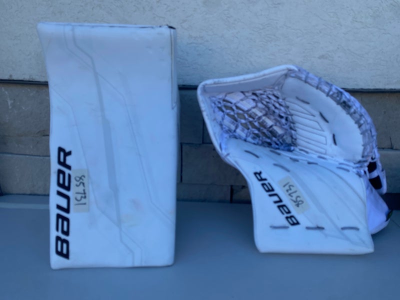 Bauer Shadow Pro Stock Goalie Glove Set White 85731