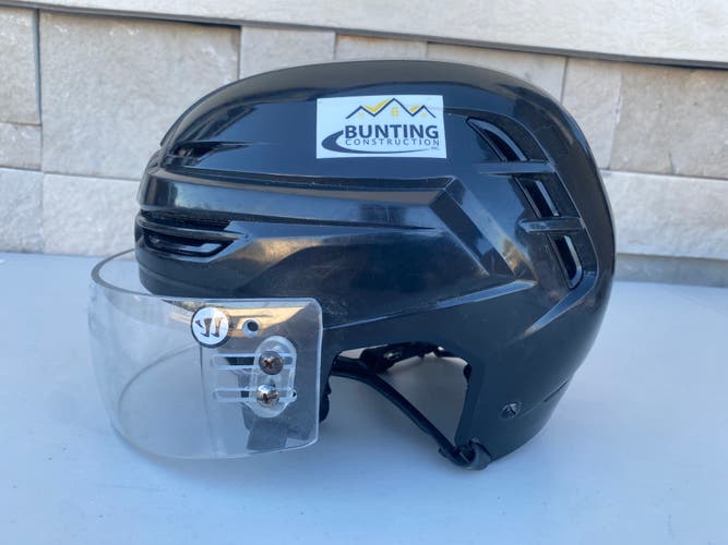 Warrior Alpha One Pro Hockey Helmet Pro Stock Medium Black Visor Combo 7213