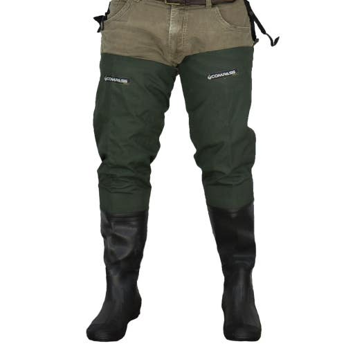 Oxbow Btft Hip Boots Size 7 Forest Green