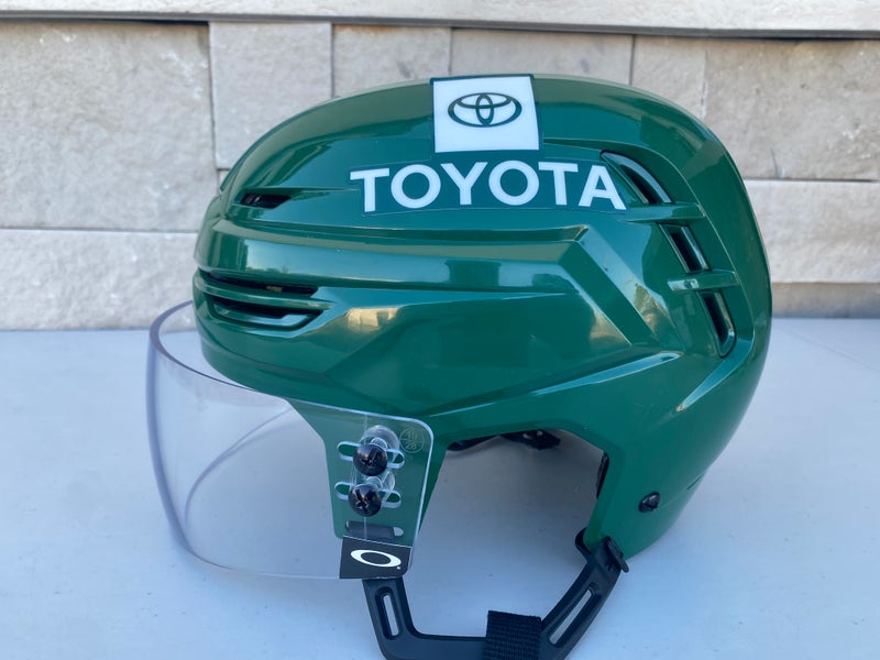 Warrior Alpha One Pro Hockey Helmet Pro Stock Medium Green Visor Combo 7931