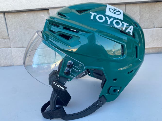 Bauer Re-Akt 150 Pro Stock Hockey Helmet Combo Visor Green Small WILD 7664